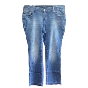 Amethyst - Discontinued Distressed Hem Jeans - Size 16